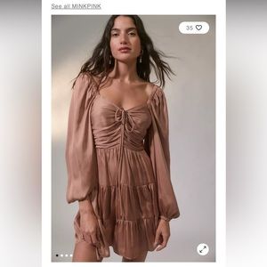 MINKPINK Brown Mini Dress